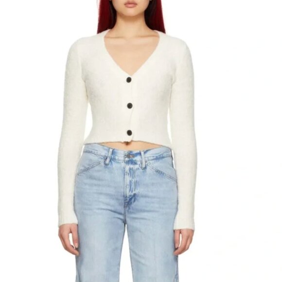 Frame Alpaca V-Neck Sweater - Picture 1 of 6